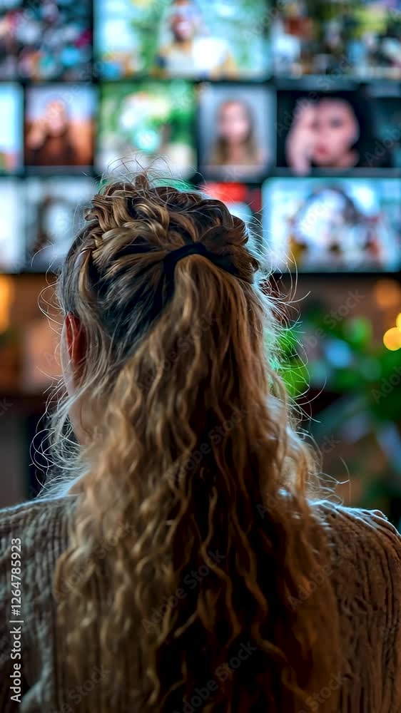 Engaging with visual storytelling in a cozy space