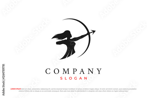 artemis and female archer logo