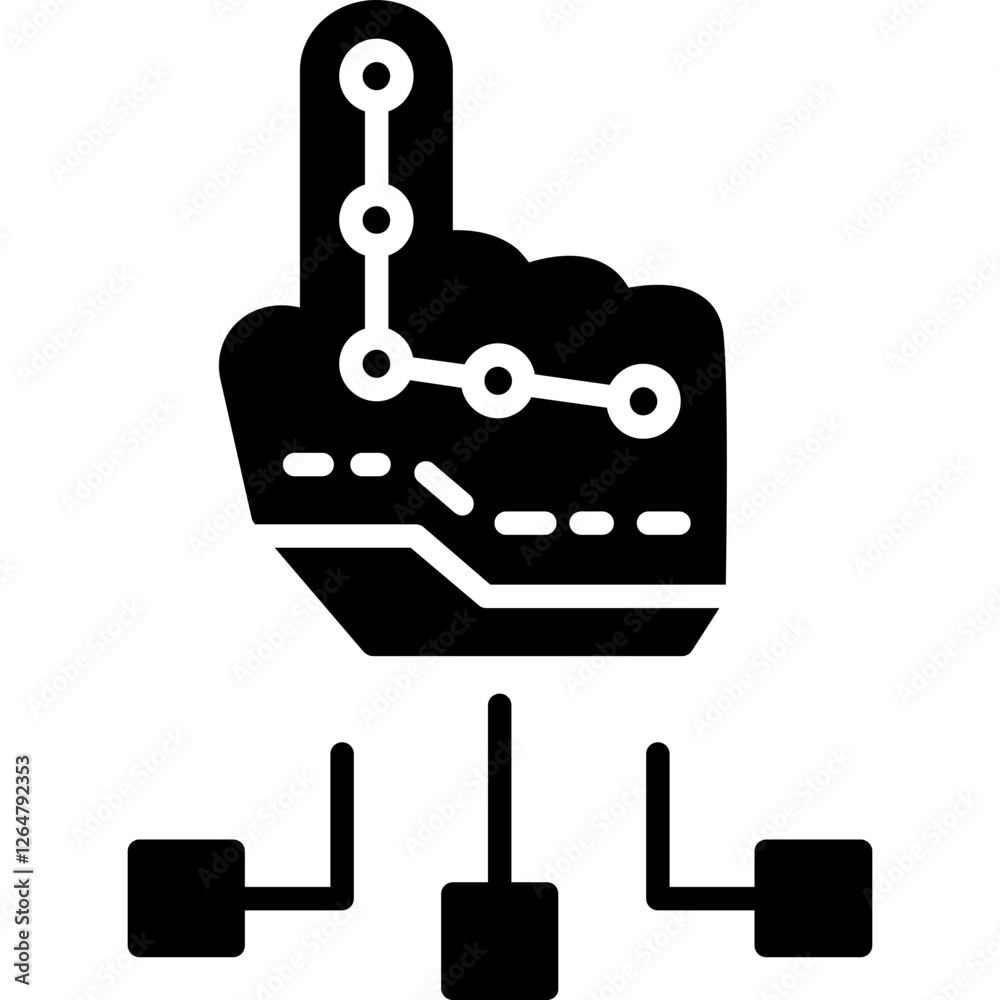 Robotic Hand Icon Robotic Hand Icon