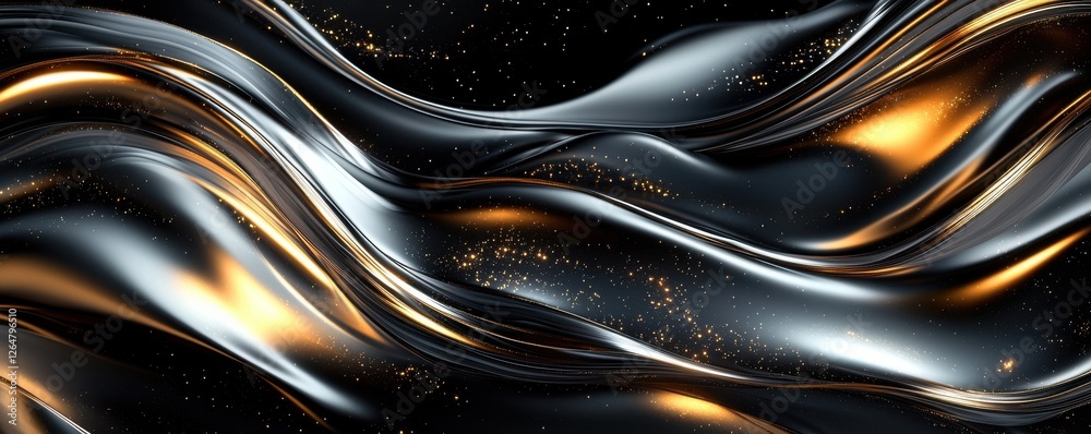 A dynamic, swirling pattern of black and gold, creating a sleek, modern aesthetic with a sense of motion and elegance. A dynamic, swirling pattern of black and gold, creating a sleek, modern aesthetic with a sense of motion and elegance.