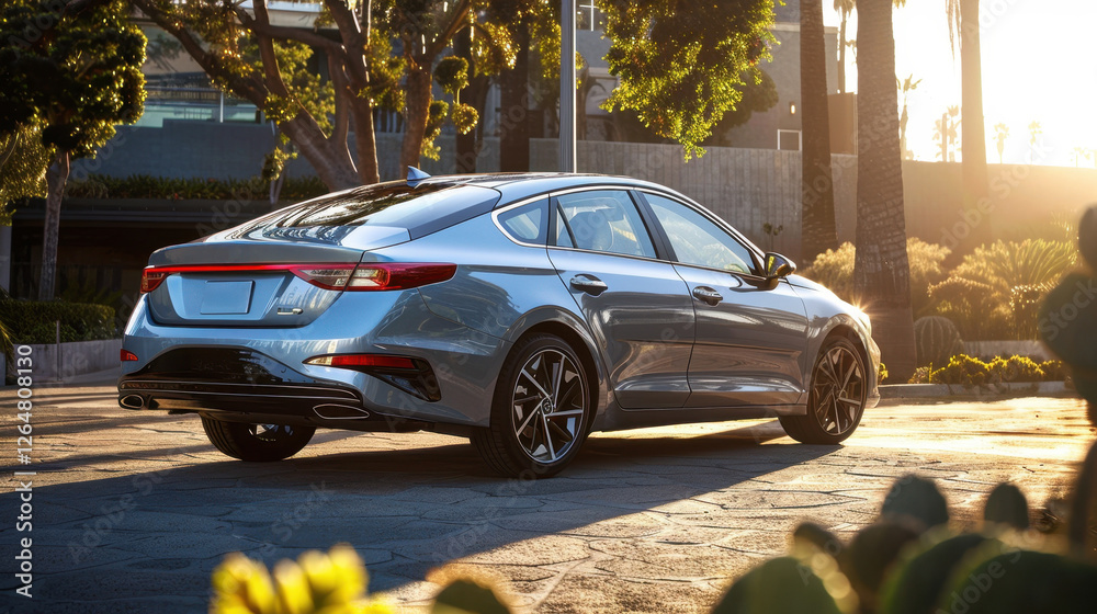 Stunning Modern Sedan in the Sunlight