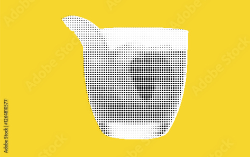 Stylized Measuring Cup Illustration