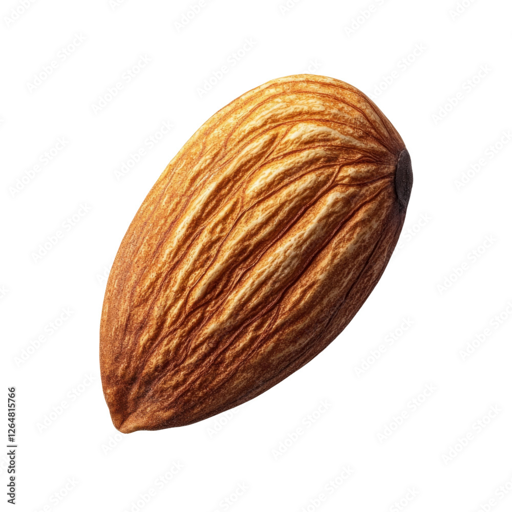 Almond nut with textured brown shell, showcasing its natural beauty and healthy appeal. Perfect for culinary uses and snacking Almond nut with textured brown shell, showcasing its natural beauty and healthy appeal. Perfect for culinary uses and snacking