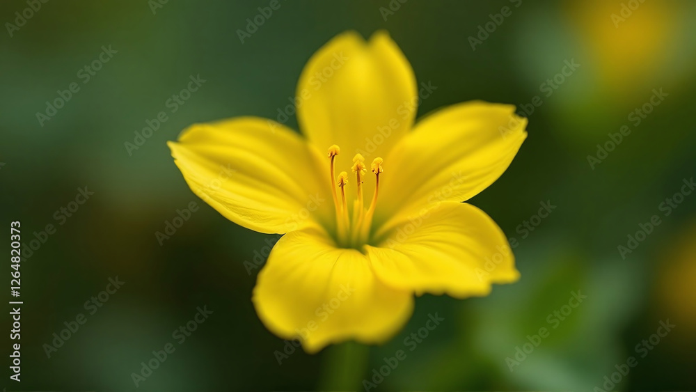 Butterwort yellow flower in an intimate mood showcasing delicate details against a blurred backdrop. Butterwort yellow flower in an intimate mood showcasing delicate details against a blurred backdrop.