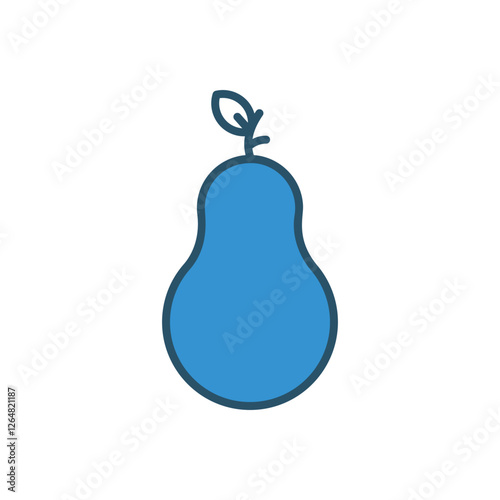 avocado vector icon stock ilustration