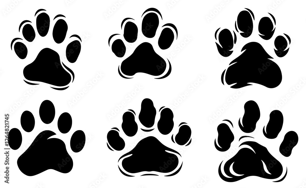 animal paw prints animal paw prints