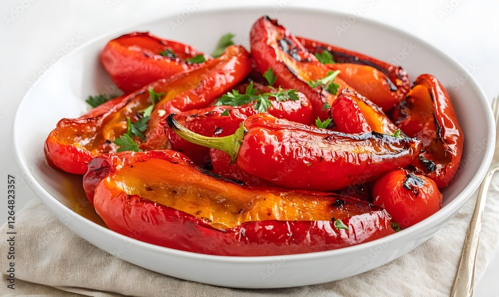 roasted kápia peppers, Generative AI roasted kápia peppers, Generative AI