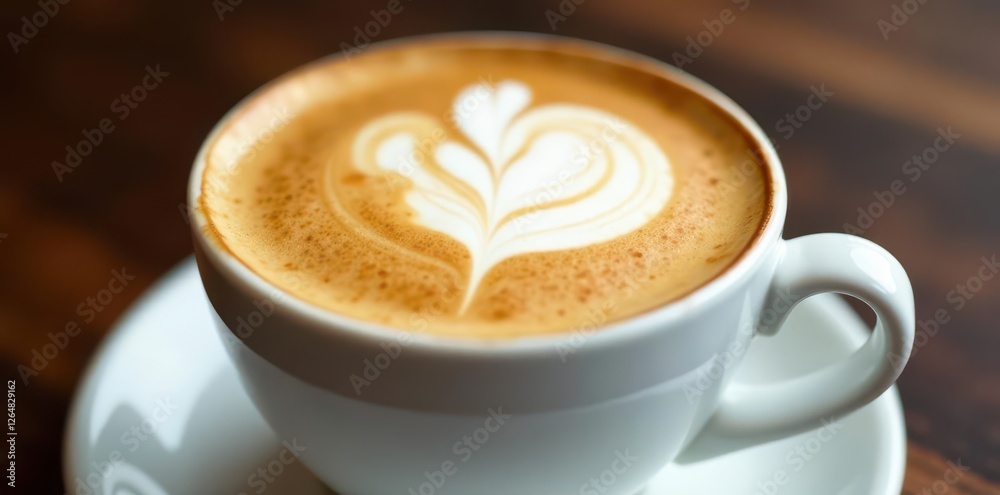 Fluffy cappuccino froth, pristine white cup, isolated , photography, culinary, white background Fluffy cappuccino froth, pristine white cup, isolated , photography, culinary, white background
