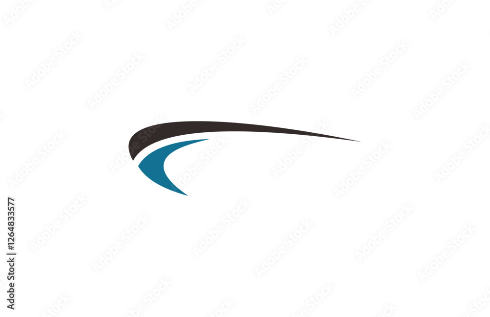 Naklejka premium abstract line logo