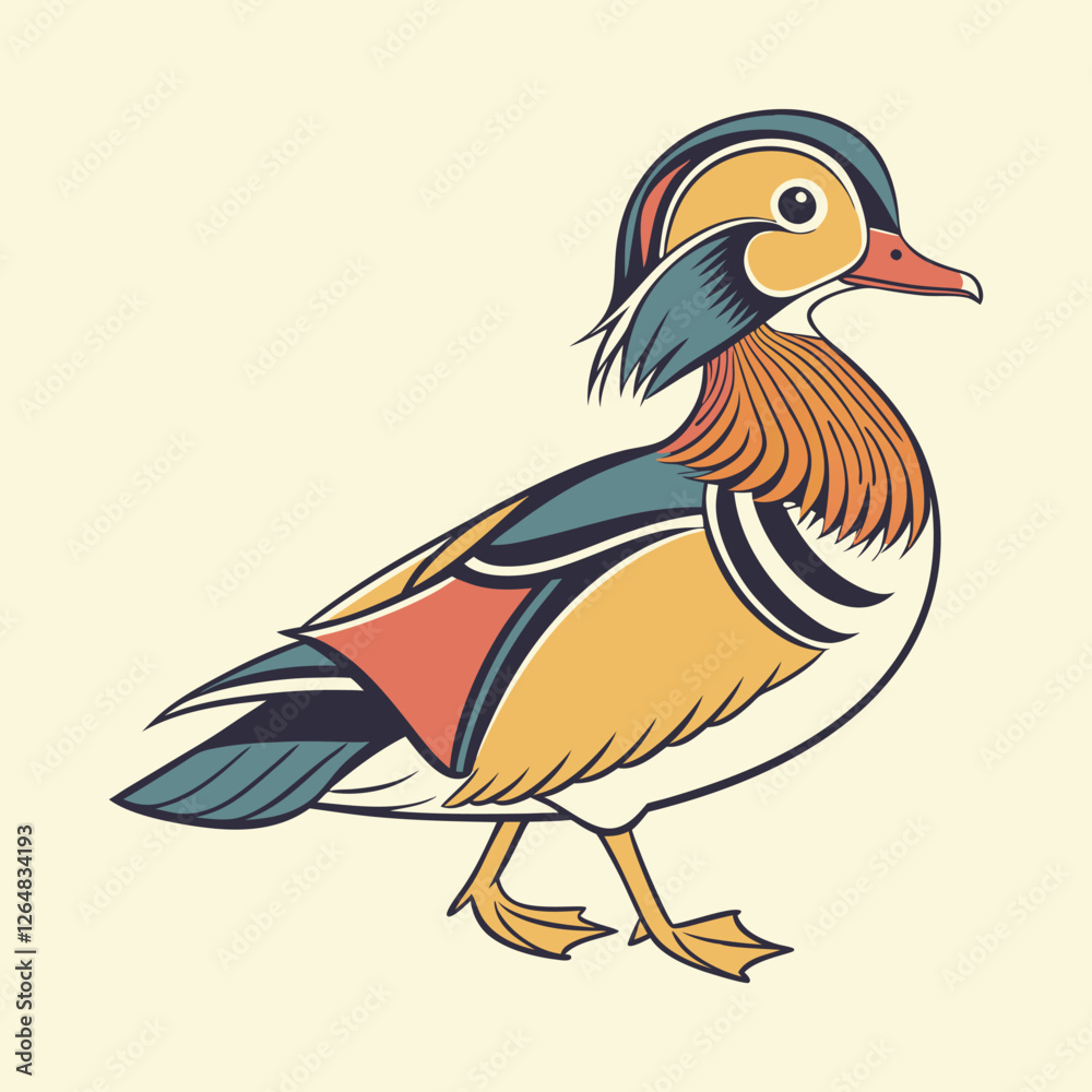 illustration of a cartoon bird illustration of a cartoon bird
