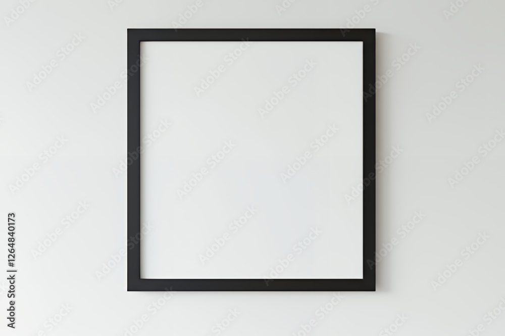 Modern Black Frame Wall Art Print Mockup Modern Black Frame Wall Art Print Mockup
