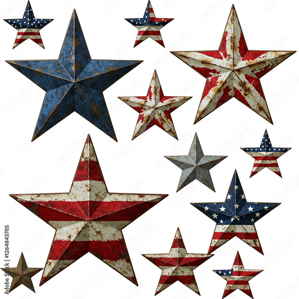 american flag star american flag star
