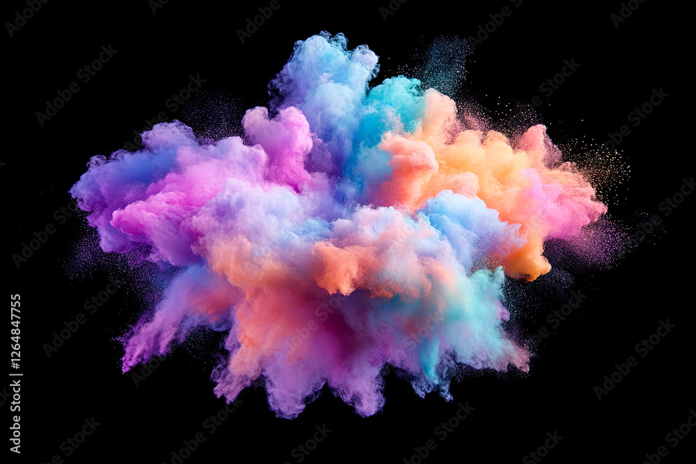 Fototapeta premium Vibrant Color Powder Explosion