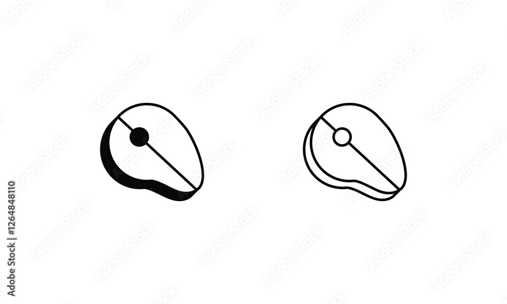 Meat icons set stock illustration Meat icons set stock illustration