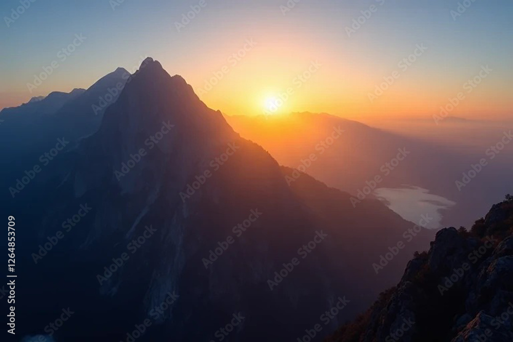 A serene mountain landscape at dawn, covered in a soft mist. The gentle morning light casts a warm glow over rolling hills, creating a peaceful and dreamy atmosphere. A serene mountain landscape at dawn, covered in a soft mist. The gentle morning light casts a warm glow over rolling hills, creating a peaceful and dreamy atmosphere.