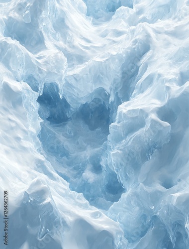 Frozen Depths Abstract Ice Formation Texture Cold Frigid Environment Artistic Visual Graphic photo