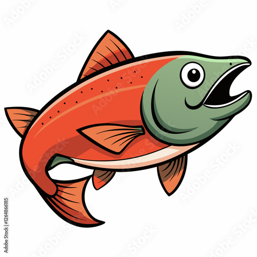 fish on a white background