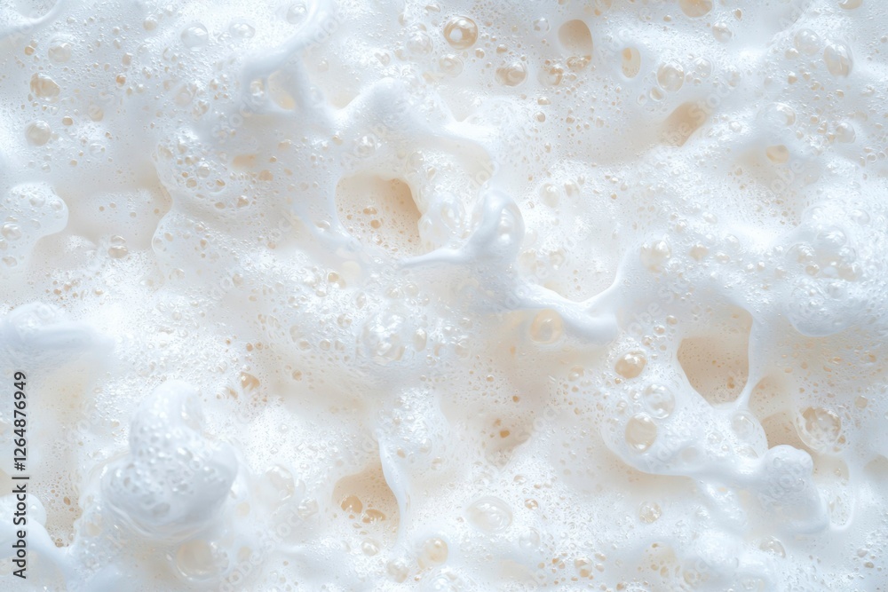 A macro shot of white foam with bubble pattern ideal for backgrounds A macro shot of white foam with bubble pattern ideal for backgrounds