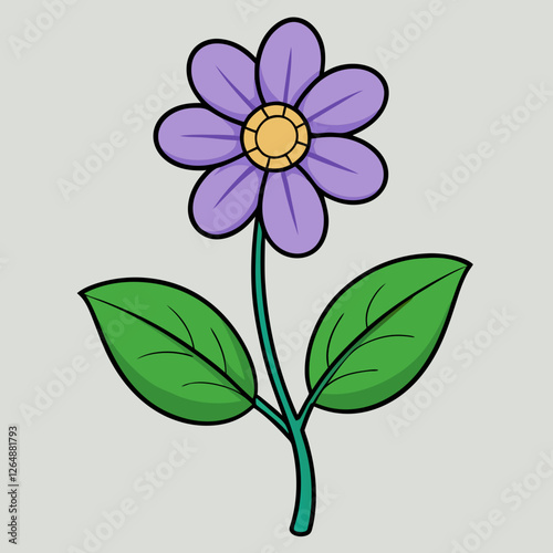 vector illustration of a flower