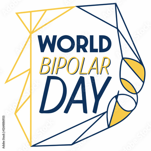 WORLD BIPOLAR DAY silhouette vector illustration