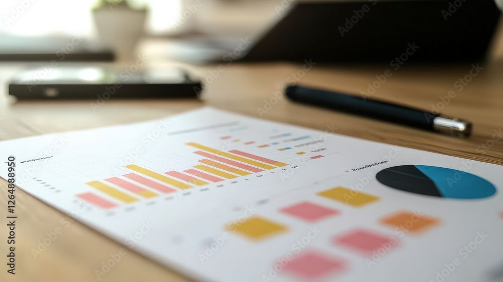 marketing strategy meeting with charts, graphs, and data analysis on a screen marketing strategy meeting with charts, graphs, and data analysis on a screen