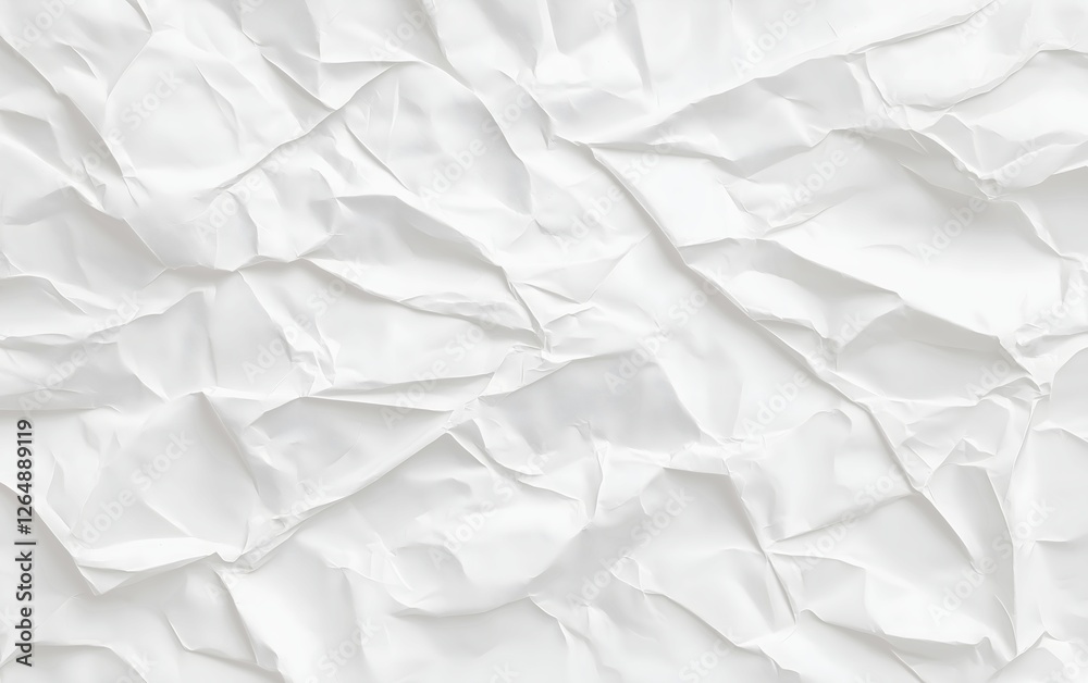 Obraz premium Crumpled White Paper Texture