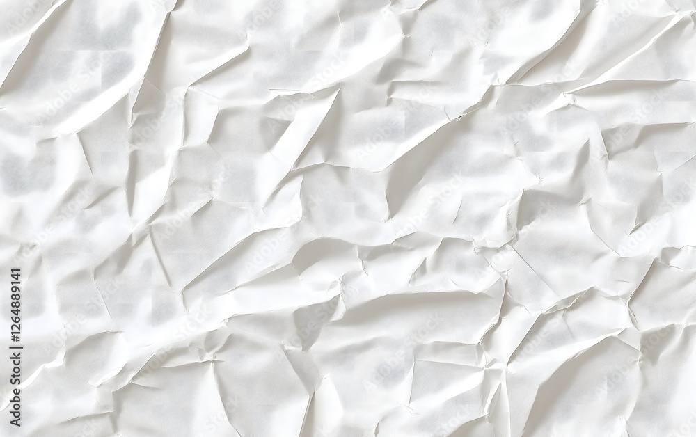 Obraz premium Crumpled White Paper Texture