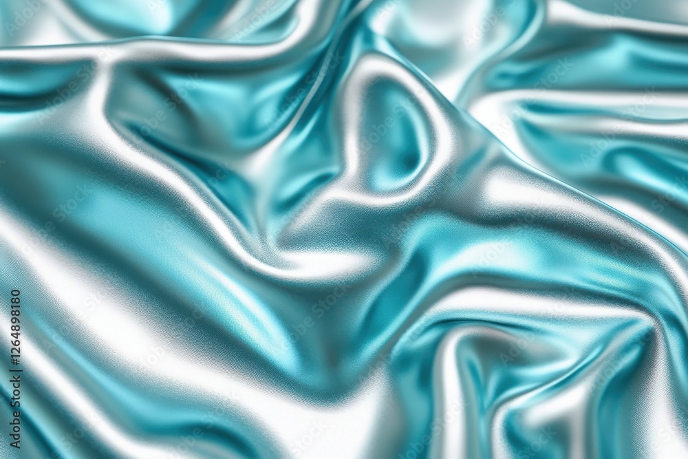 Shimmering Aqua Fabric Texture with Smooth Waves and Soft Light Reflections for Design Projects Shimmering Aqua Fabric Texture with Smooth Waves and Soft Light Reflections for Design Projects