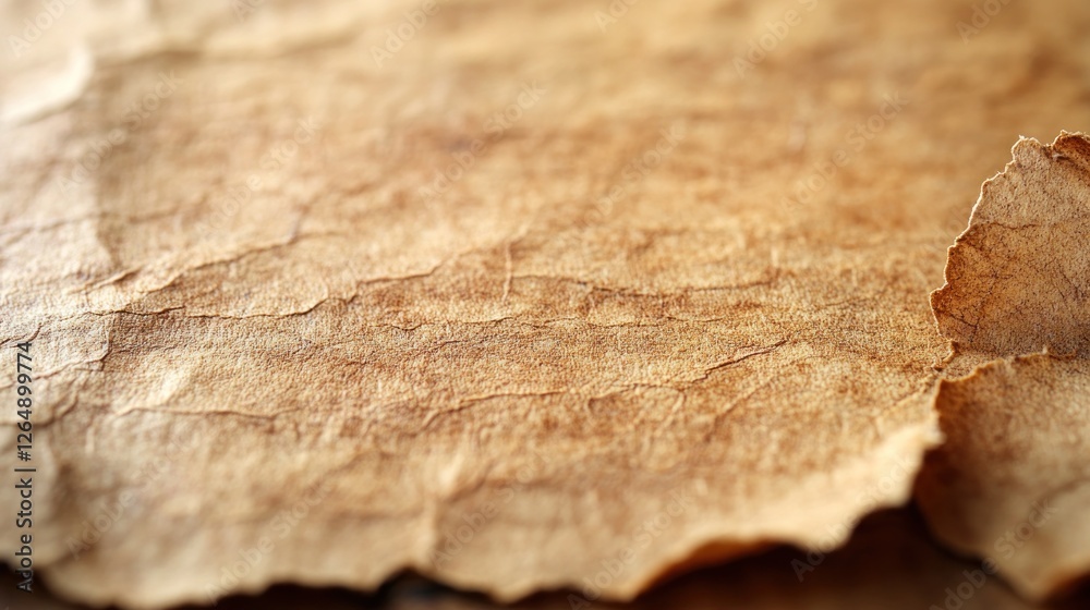 Textured Brown Paper: A Close-Up View of Aged Parchment Textured Brown Paper: A Close-Up View of Aged Parchment