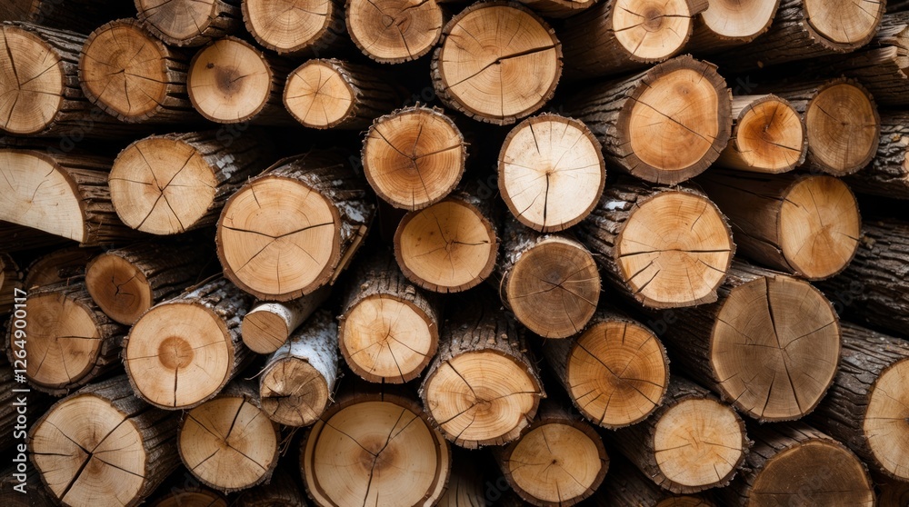 Stacked wooden logs with visible tree rings and natural texture arranged in a detailed pattern suitable for backgrounds Copy Space Stacked wooden logs with visible tree rings and natural texture arranged in a detailed pattern suitable for backgrounds Copy Space