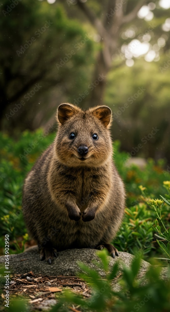 Obraz premium Realistic Photo of a Quokka
