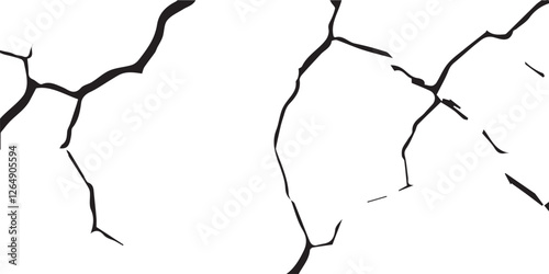 Distressed Vector Texture Overlays of Cracked Surfaces from Earthquakes, Featuring Black, White, and Grey Wall, Floor, and Land Backgrounds with Realistic Damage Effects.
