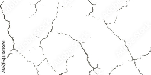 Cracked and Broken Earthquake Surface Vector Overlays with Distressed Wall, Floor, and Ground Textures in Black, White, and Grey, Representing the Aftermath of Earthquake Damage.
