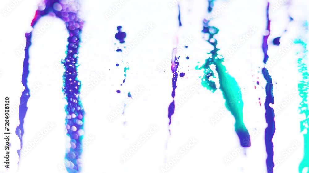 Focus selective blue and turquoise paint flowing over white, beautiful background for advertising. Focus selective blue and turquoise paint flowing over white, beautiful background for advertising.