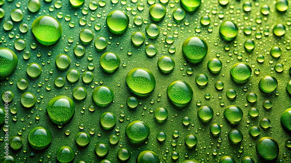 Drone Photography: Raindrops on Light Green Background Drone Photography: Raindrops on Light Green Background
