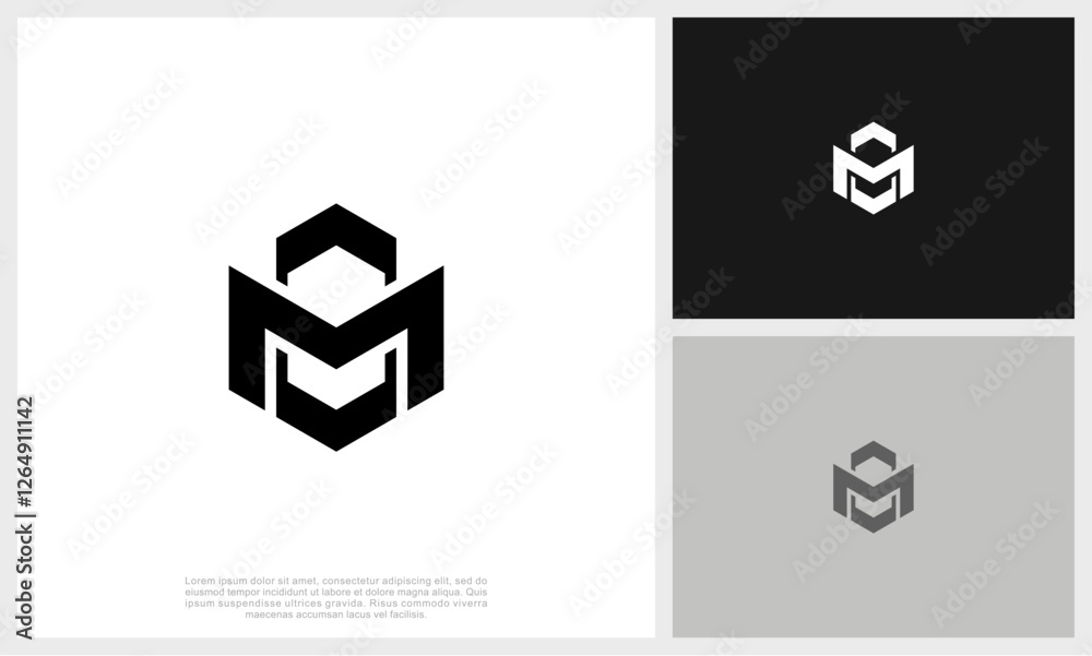 Letter M Logo Template Design Vector Illustration. Initial M Logo. Letter M Logo Template Design Vector Illustration. Initial M Logo.