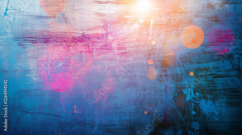 Wallpaper Mural Vibrant Abstract Background With Blue And Pink Light Textures Torontodigital.ca