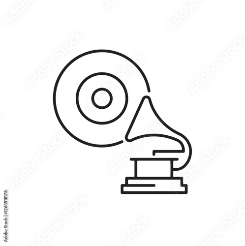 Gramophone Music Award – Vintage Record Player Icon