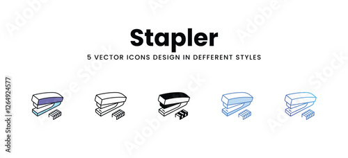 Stapler vector icons set stock illustration