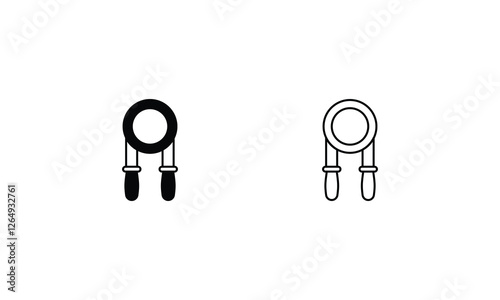 Hand Grip icons set vector stock illustration