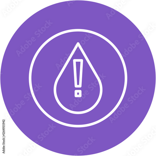 Water Crisis Alert Icon