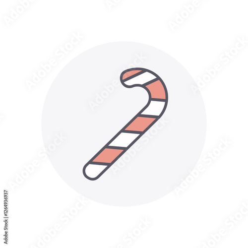 Wallpaper Mural Candy Cane vector icon stock illustration Torontodigital.ca