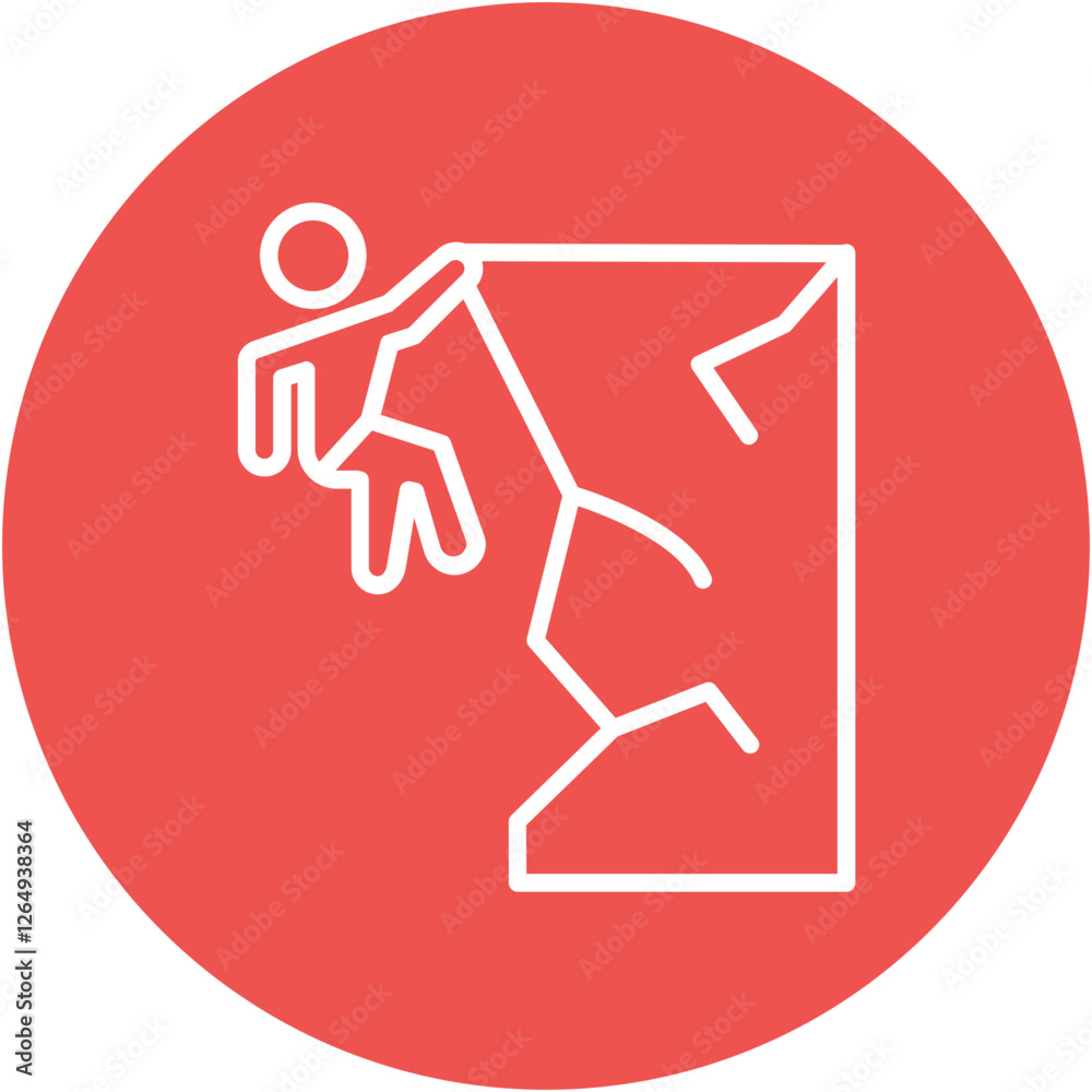 Fototapeta premium Free Solo Icon