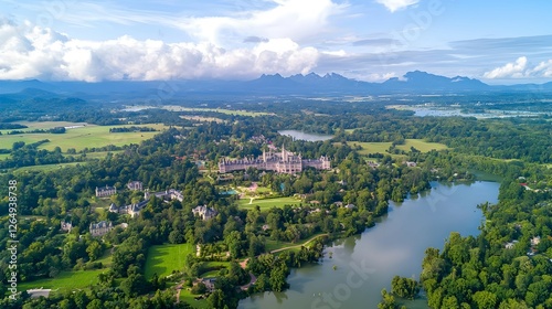 Aerial View Of Victoria Golf & Country Resort Kandy Sri Lanka