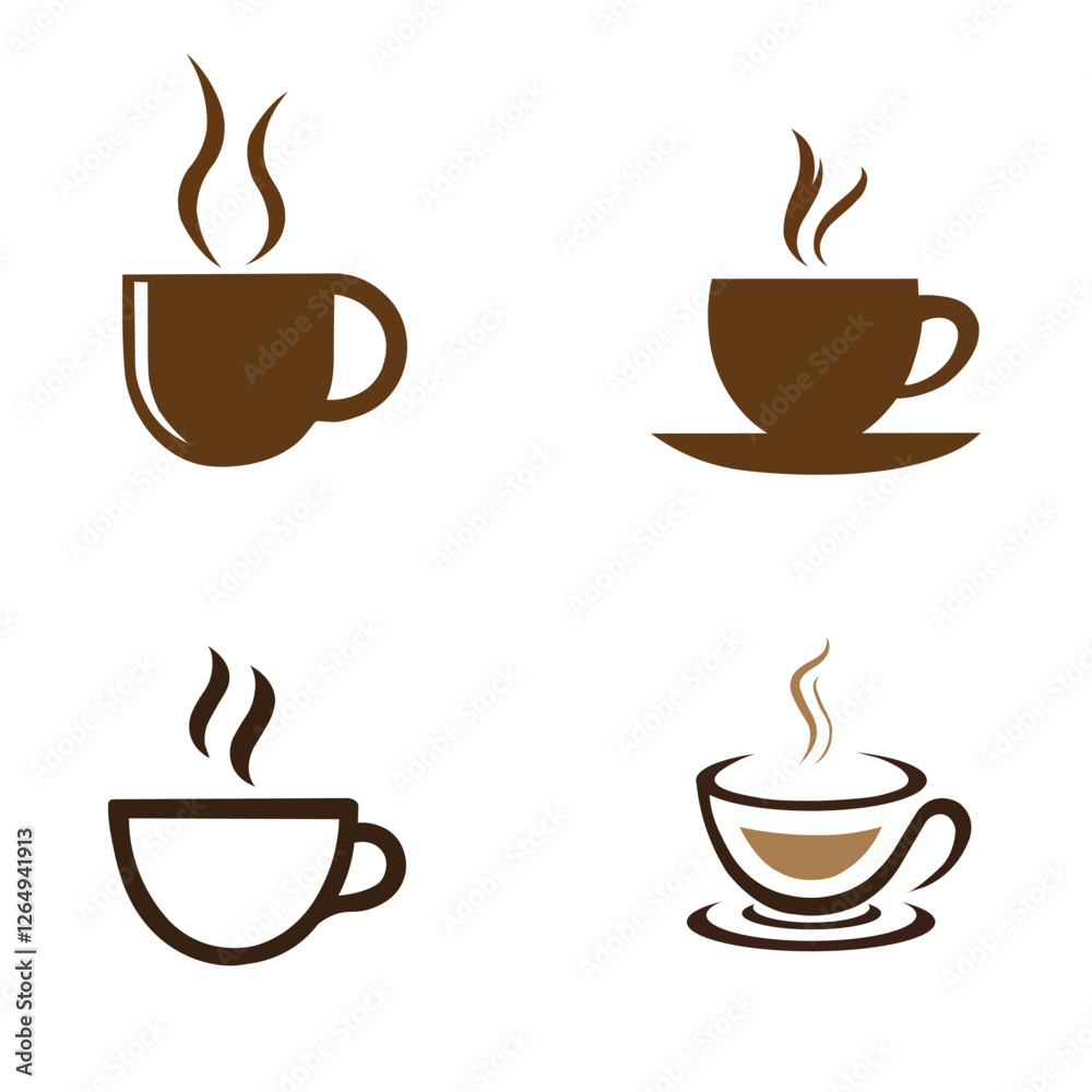 Coffee cup logo design with vector Coffee cup logo design with vector