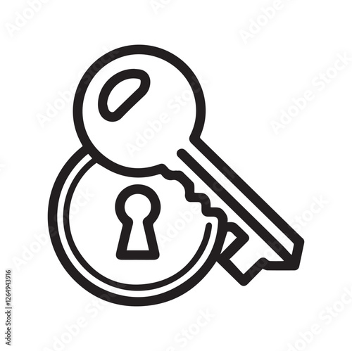 Keys and Locks Line Icons