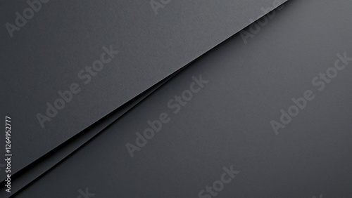 Textured black paper with a dark gray tone and a diagonal shadow, adding depth and style to creative projects.