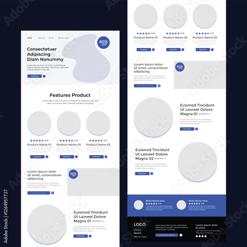 Interior Email Template Newsletter UX Layout Wireframe