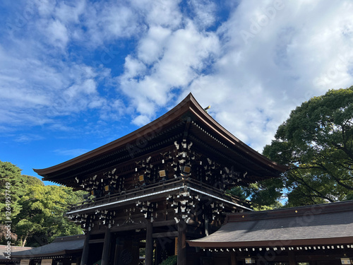 Meiji Jingu Shinto shrine in Shibuya, Tokyo photo