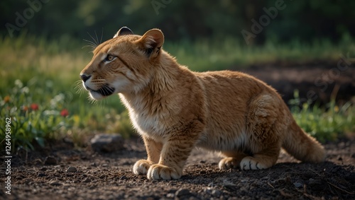 a lion cub
